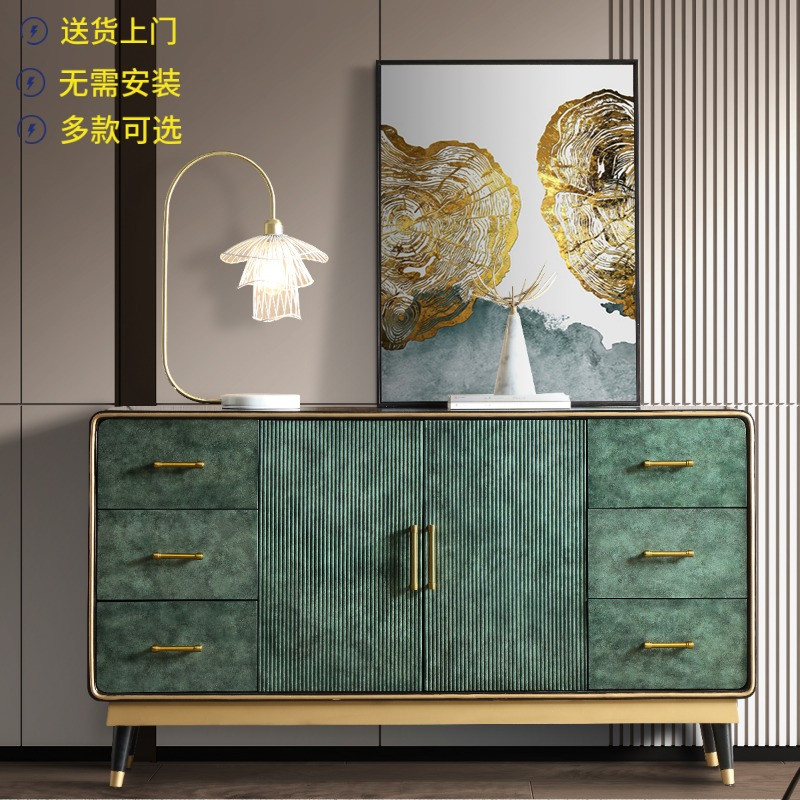Light luxury wooden cabinet Simple modern decorative cabinet Shoes cabinet Living room storage Cabinet Collection cabinet Collection Art masonry cabinet