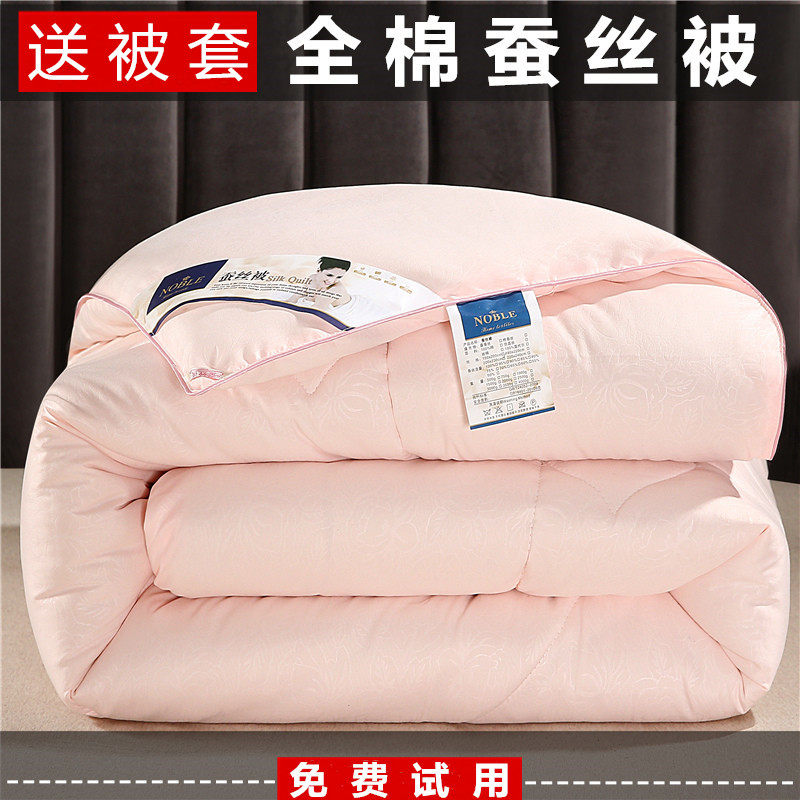 Silk quilt 100 mulberry silk thickened warm winter quilt 10 catties winter single spring and autumn quilt core 8 summer cool quilt