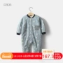 Papa leo núi mùa thu và mùa đông nam nữ dày jumpsuit cotton bé áo ấm leo núi cotton áo khoác 0-3 tuổi áo trẻ em