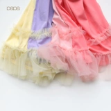 Летнее хлопковое платье для девочек для отдыха, юбка, из фатина, 1-5 лет