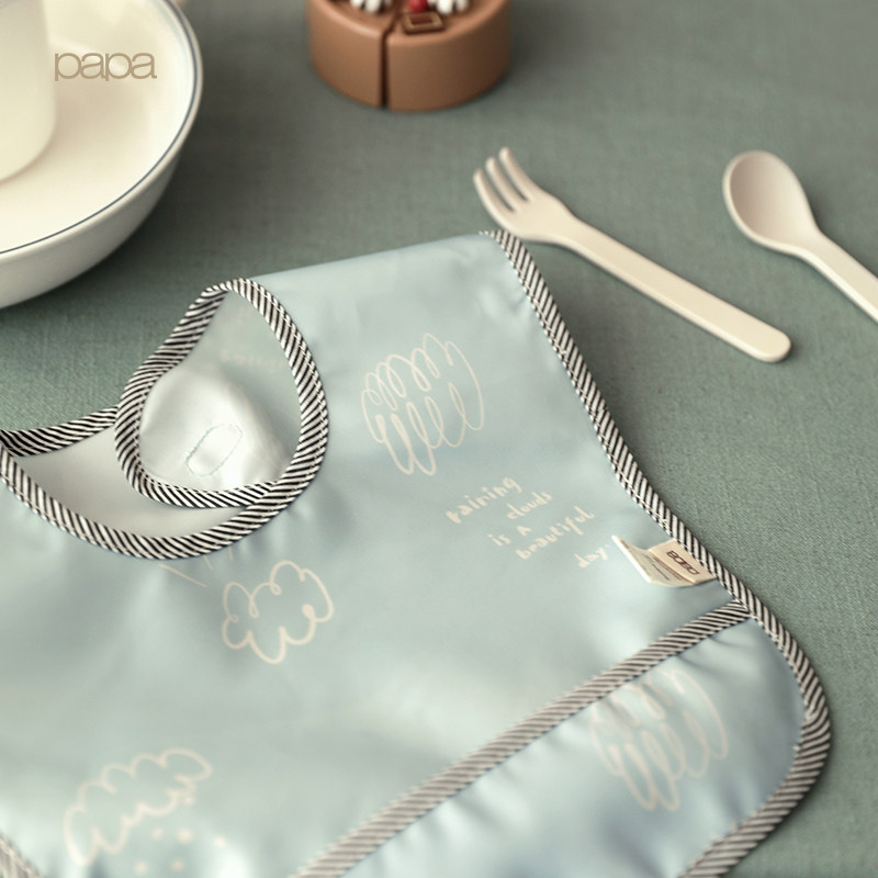 papa crawl baby eat bib baby eat waterproof bib little kid bib bib super soft saliva pocket