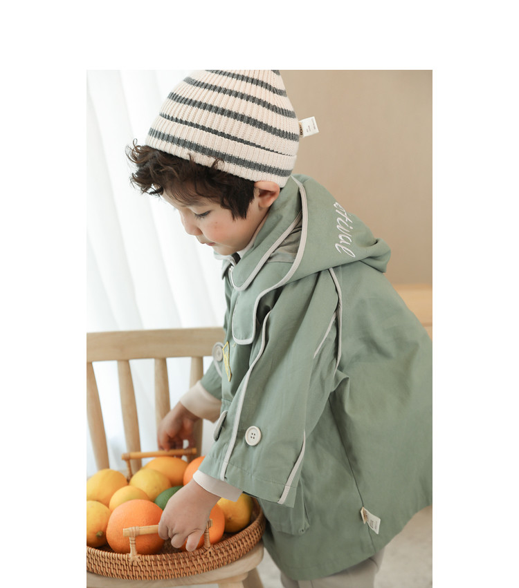 Хлопковая детская куртка подходит для мужчин и женщин для девочек для отдыха, плащ с капюшоном, 0-5 лет 