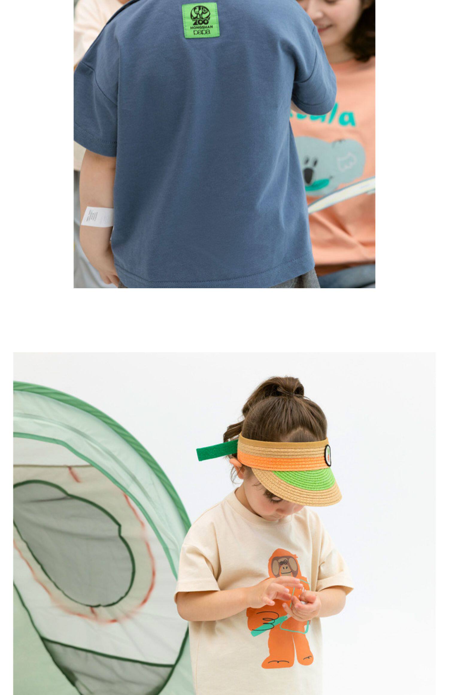 Совместное имя детской одежды папа лезет& красный гора зоопарк отцовство Футболка лето ребенок семья из троих хлопок      