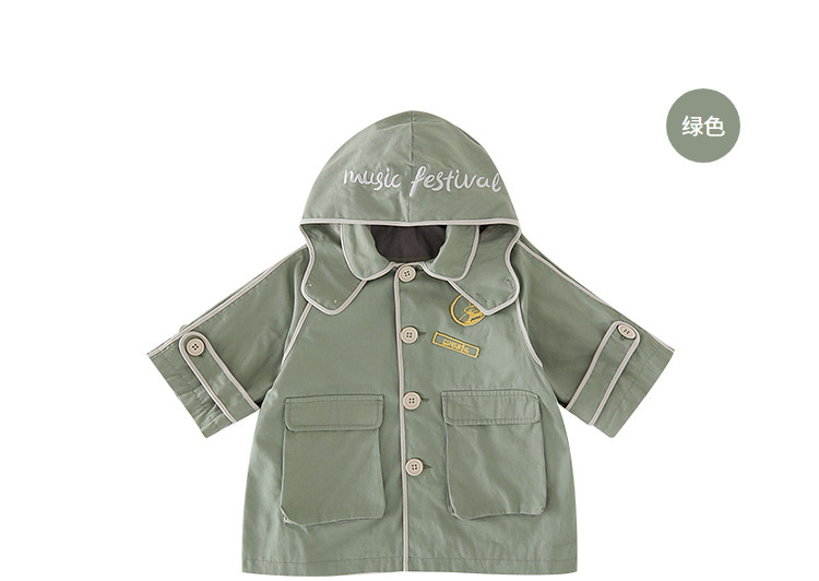 Хлопковая детская куртка подходит для мужчин и женщин для девочек для отдыха, плащ с капюшоном, 0-5 лет 