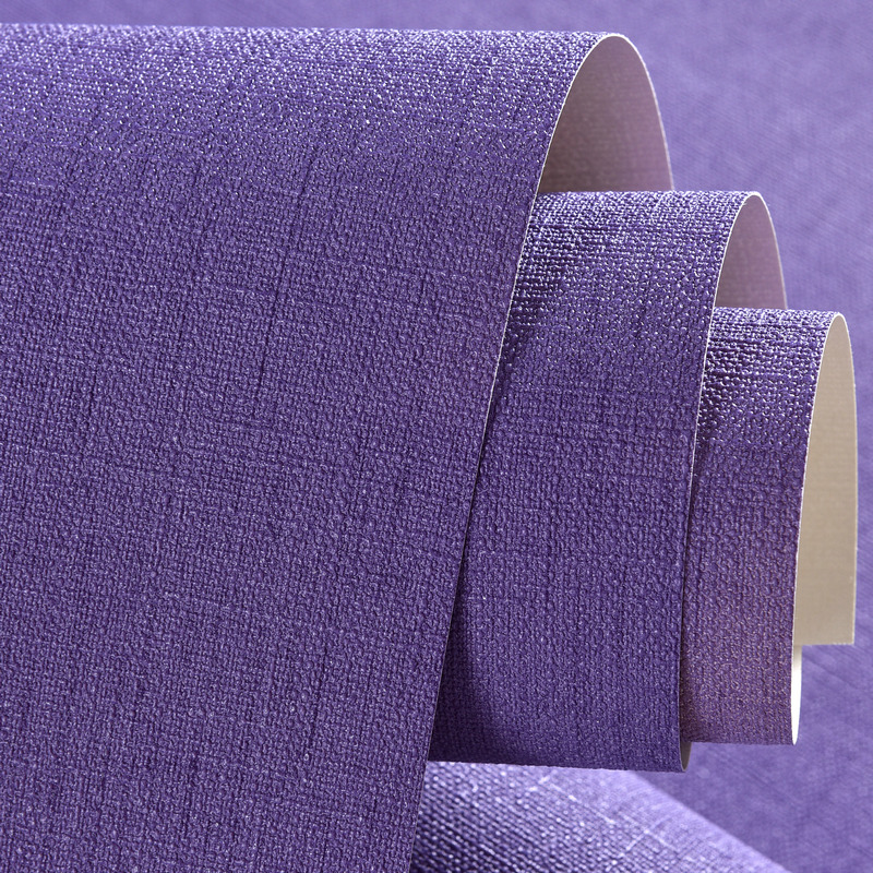Purple Wallpaper Solid Color Living Room Bedroom Wedding