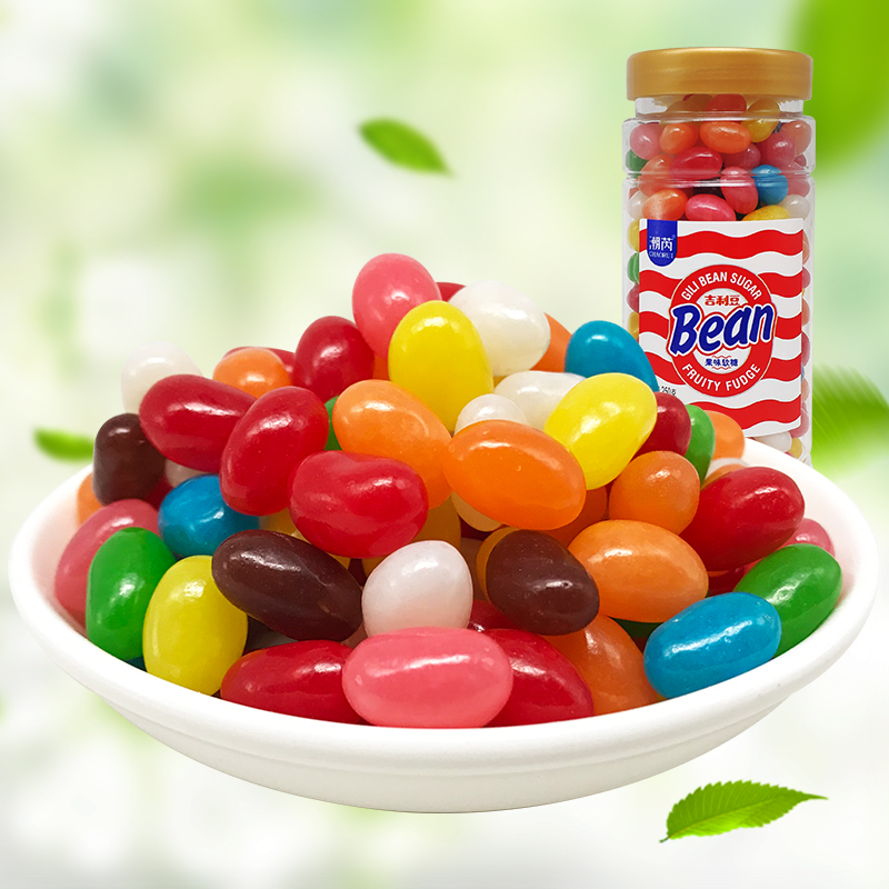 Gillie bean fruit flavor fudge color jelly bean cake decoration baking embellishment wedding candy fruit snacks 250g