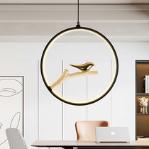 New Chinese chandelier bedroom bar tea room study dining room living room bedroom bird lamp Chinese style art decoration