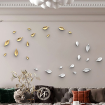 Living room sofa background wall decoration dining room porch art resin wall decoration pendant model room wall decoration leaves
