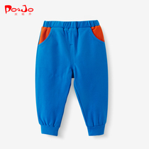 Picuo winter boys and girls sports pants baby pants baby pants outside wearing thick baby warm pants