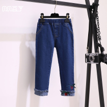 Bei Bei Ding girls pants spring and autumn girls jeans 2021 new autumn childrens pants tide