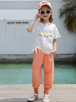 Girls summer dress foreign style suit 2020 Summer trembles with female baby fashion children summer dress tide