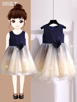 Girl dress summer dress foreign girl original Starry Sky baby birthday princess dress children dress dress dress