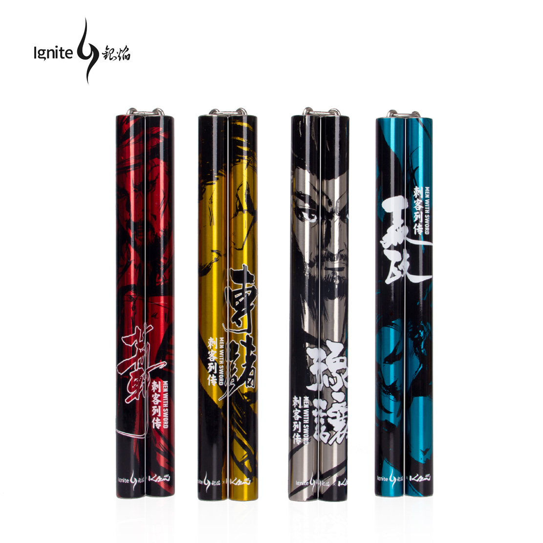 Silver Flame Assassin Series Stainless Steel Performance Collection Nunchucks for Adults and Teenagers Training Nunchucks Light Edition 200g