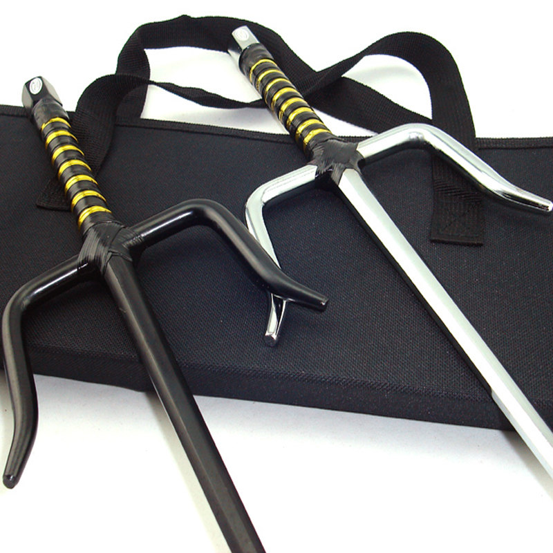 Martial arts iron ruler karate short fork ronin fork double fork steel fork kung fu ruler three fork iron fork ten hands solid steel