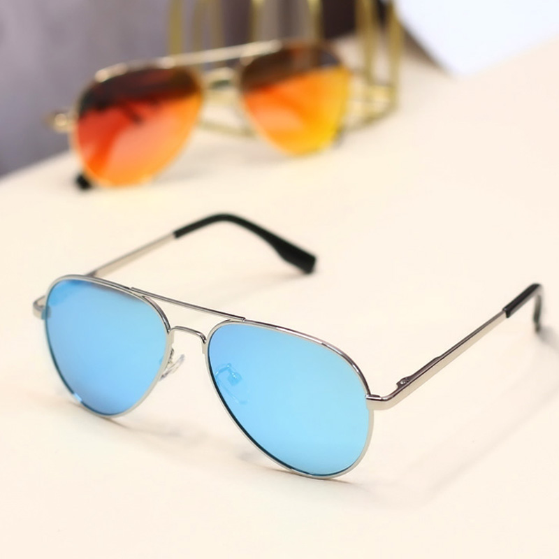 Children's glasses summer sunshade anti-UV handsome boy polarized sunglasses parent-child tide personality reflective sunglasses