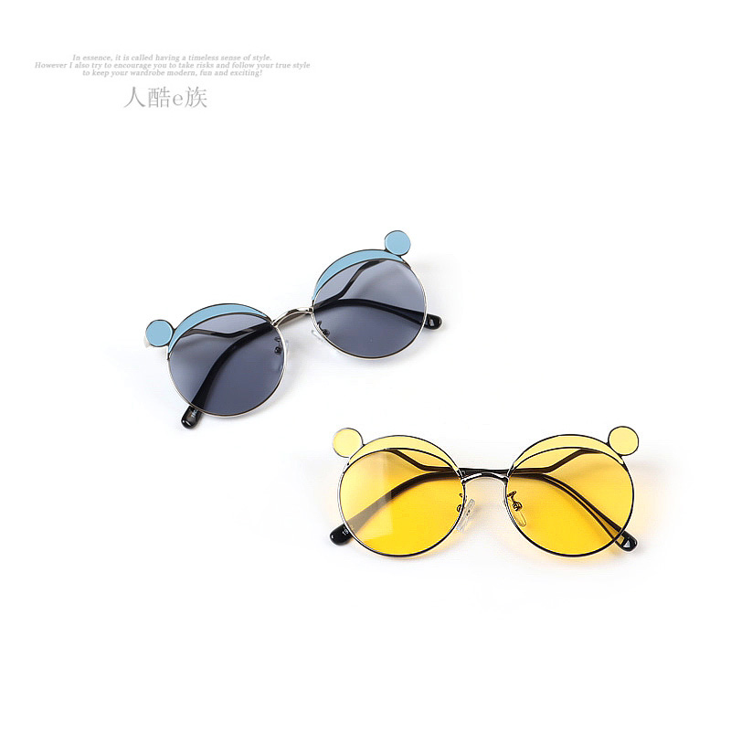 Tide children sunglasses baby recessed stylish glasses Korean version male and female sunglasses cartoon cute sunglasses