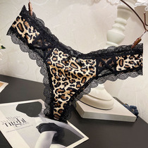 Fashion BAO WEN lace underpants female senses ice silk transparent clairvoyant less woman hot seductive Tiny pants T-pants tpants head