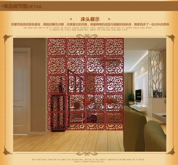 Màn hình vách ngăn phòng khách Trung Quốc giả cổ điển gỗ rắn chạm khắc màn hình văn phòng phòng ngủ lối vào cửa thời trang treo màn hình - Màn hình / Cửa sổ song cửa sổ gỗ đẹp