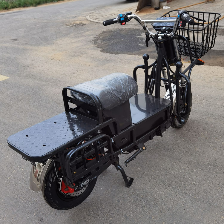 Heavy-Duty Hercules Electric Scooter for Cargo Delivery, 72V 60V Electric Motorcycle for Express Delivery, Small Food Delivery Iron Frame Vehicle