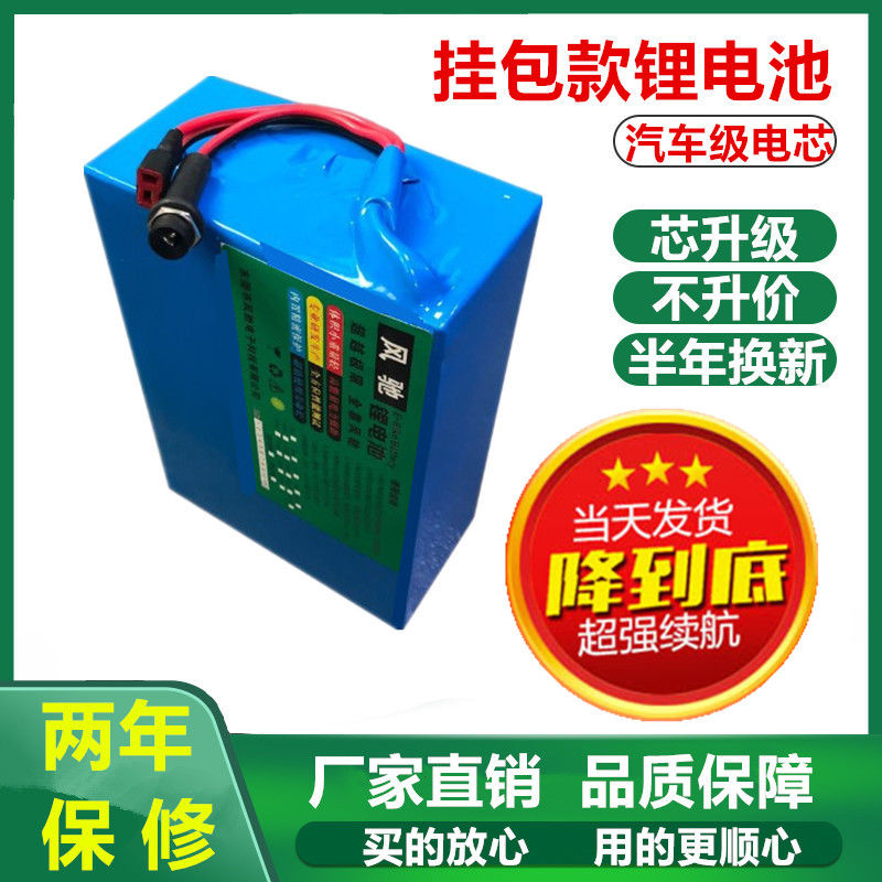 Electric vehicle lithium battery 24v36v48v Electric vehicle generation driving takeaway car lithium battery power lithium battery Brand new