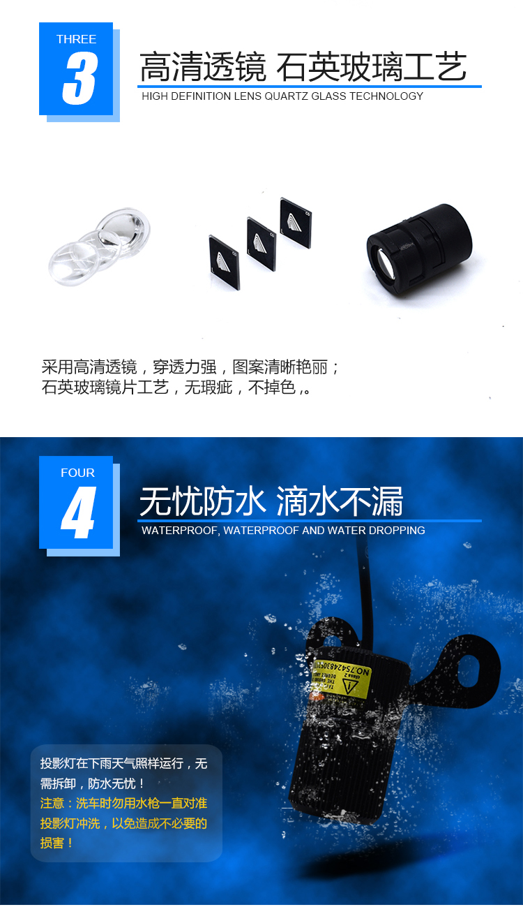 Đèn xe máy thiên thần cánh máy bay chào mừng đèn laser ánh sáng laser chiếu phụ kiện HD để thay đổi đèn trang trí đèn led xe honda