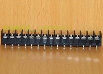 DECA Taiwan Jinlian 7 62 straight feet 15-position black fence screw wiring American standard terminal block T31