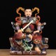 Resin Fiberglass Cast Bronze Statue of the God of War, Zhenwu, the True Martial Arts Master, the Thunder Master, and the Divine Emperor of Demonic Extermination