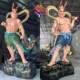 Humha Erjiang statue door god Vajra Hercules Buddha statue resin fiberglass wood carving cast copper stone carving ornaments