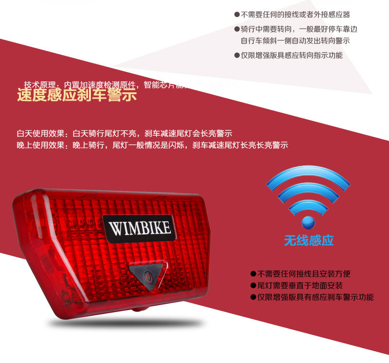 Eclairage pour vélo WIMBIKE - Taillights - Ref 2401191 Image 7