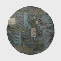 AGT Fields Earth Military Objects Canvas Dismantling and Remaking Furni Patchwork Home Outdoor Carpet