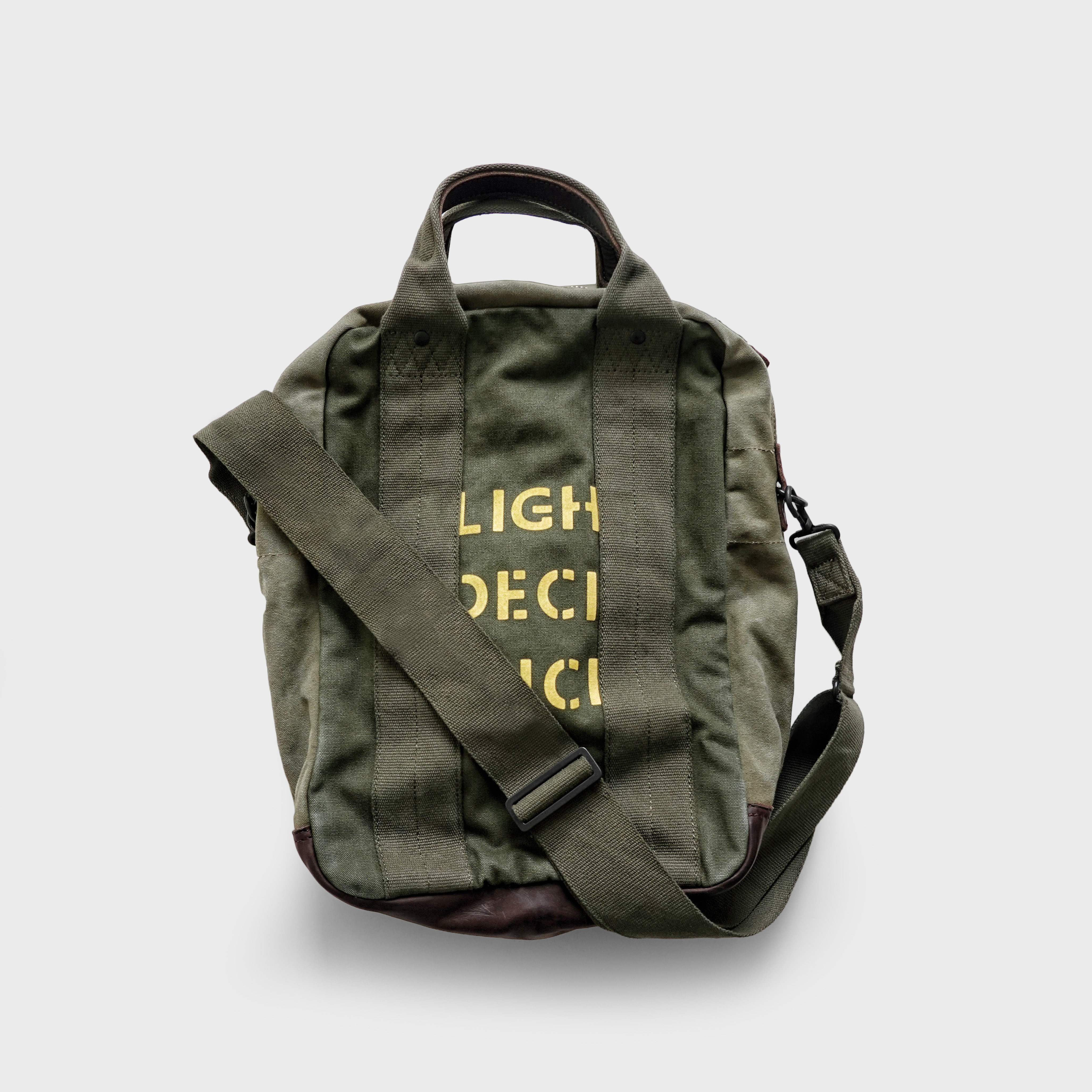 AGT Officer 1970 HNA Commander washed over old chemical canvas retro hand satchel