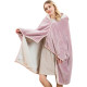 Coral velvet flannel warm office nap nap blanket students shawl air conditioning blanket cloak cloak