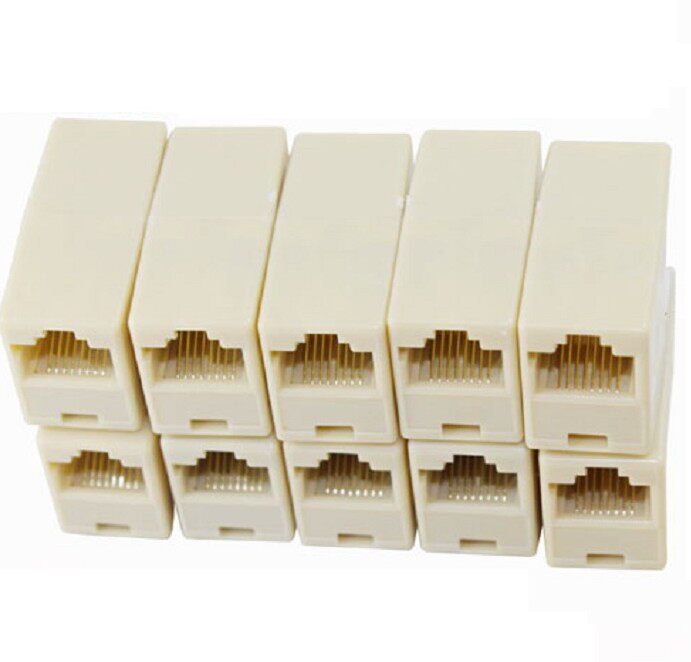 Network route connector to joint broadband Internet double-pass head network straight head model block network route lengthening lengthening plug