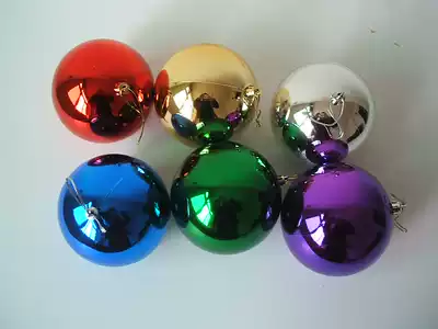 8cm Christmas decorative ball Christmas ball electroplated ball mirror ball decorative ball bright matte glitter