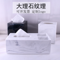 Nordic Minimalist Living Room Paper Towels Box Containing Cramps Marble Tattooed Creative Modern Fashion Napkin Box