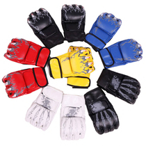 Adult men and women professional boxing gloves Sanda sandbag Muay Thai UFC half-finger finger fighting fighting fighting training boxing kit