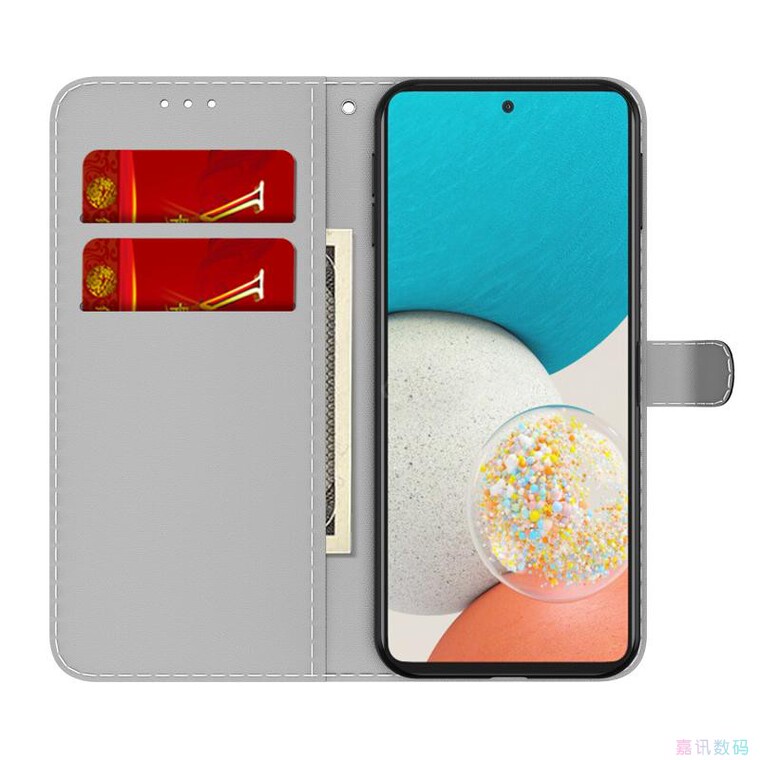 Gradient Pattern Wallets Folio Flip Magnetic Synthetic Leather Card Holder Folding Stand A13 5G, A23 5G, A33 5G, A53 5G, A73