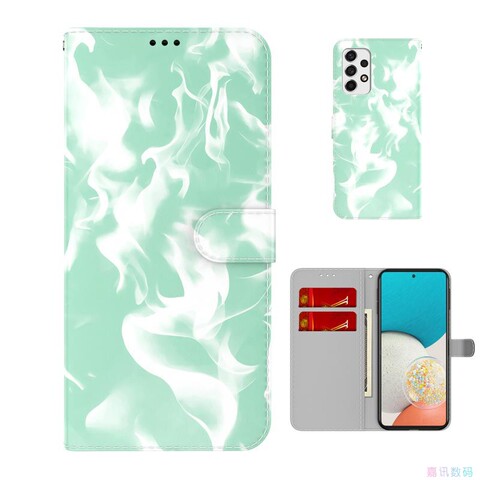 Gradient Pattern Wallets Folio Flip Magnetic Synthetic Leather Card Holder Folding Stand A13 5G, A23 5G, A33 5G, A53 5G, A73
