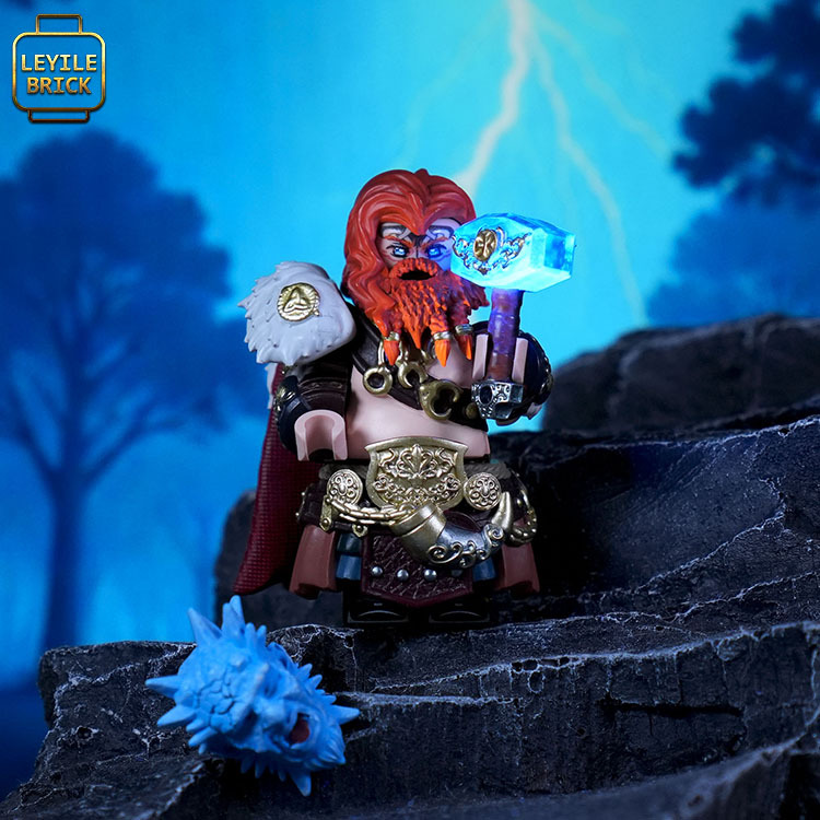 [Fantasy] Leyile Third-Party Minifigure Thor Sol Thor Norse Mythology