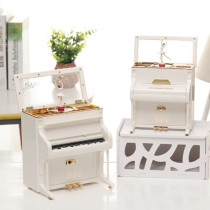 Rotating ballet dance girl piano clockwork music box jewelry storage Music Box Princess childrens birthday gift