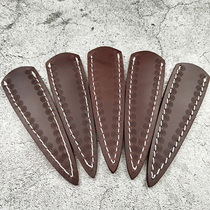 Tea sword tea sword genuine leather sheath leather pants handmade knife sheath straight knife leather sheath cowhide knife sheath tea set accessories