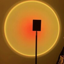 Dreamhome Day Not Captured Red Floor Lamp Ins Wind Creativity Projection Light Shooting Props Atmosphere Decorative Lights