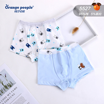 Tangerine Citizen New Boy Comfort Underpants Without Bone Combed Cotton 1-7 Year Old Home Pants Flat Corner Pants Two Clothes