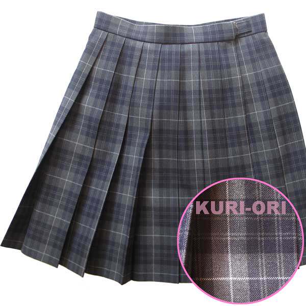 Japanese kuri-ori school for pleats skirt JK plaid uniforms skirt autumn and winter with the same sum of mountain sayaki
