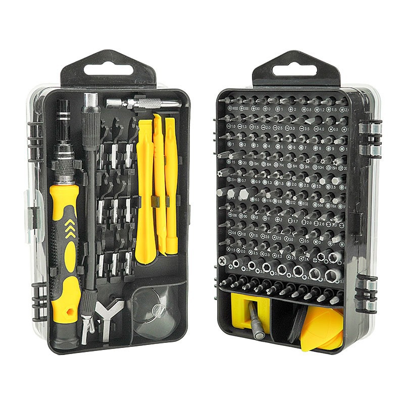 138 all-in-one screwdriver set of S2 precision batch head multifunction with magnetic cell phone repair and disassembly combined tool