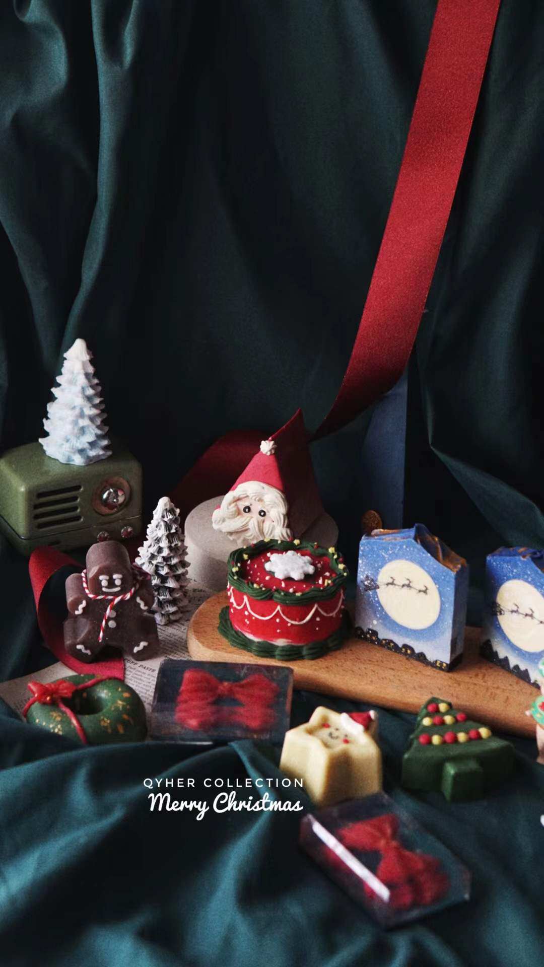 Christmas full series QYHER shake-up seven and handmade soap gingerbread man Christmas Jie Christmas old gift bathing