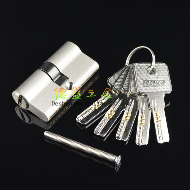 ປະຕູທອງແດງບໍລິສຸດ 50/55/60/70/80/90/100 double-open gourd lock core ຕ້ານການລັກປະຕູ lock core handle lock