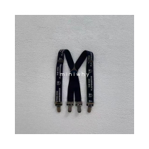 miniwhy Korean childrens clothing fashionable and foreign-style letter elastic suspender clip neutral and versatile new autumn