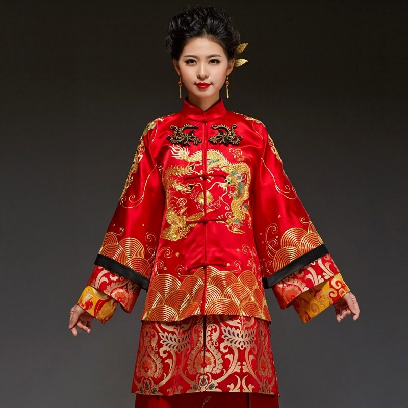 Huafen Wedding Dress Xiuhe Clothes 