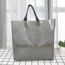 Gray clothing store bag for clothes plastic bag carry fashion plastic bag womens gift bag mask bag